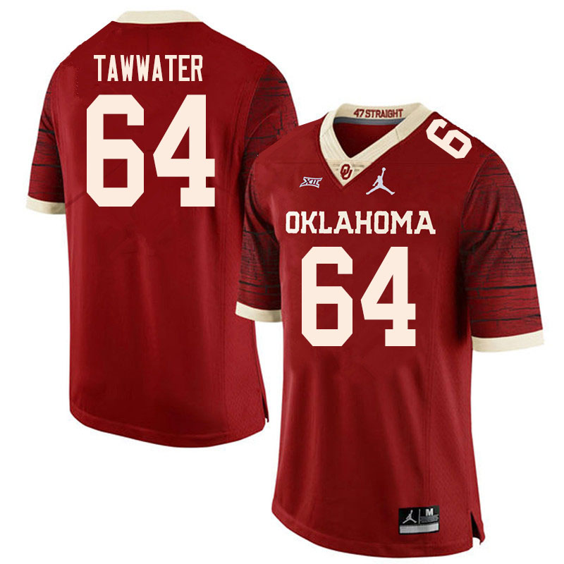 Oklahoma Sooners #64 Ben Tawwater College Football Jerseys Sale-Retro